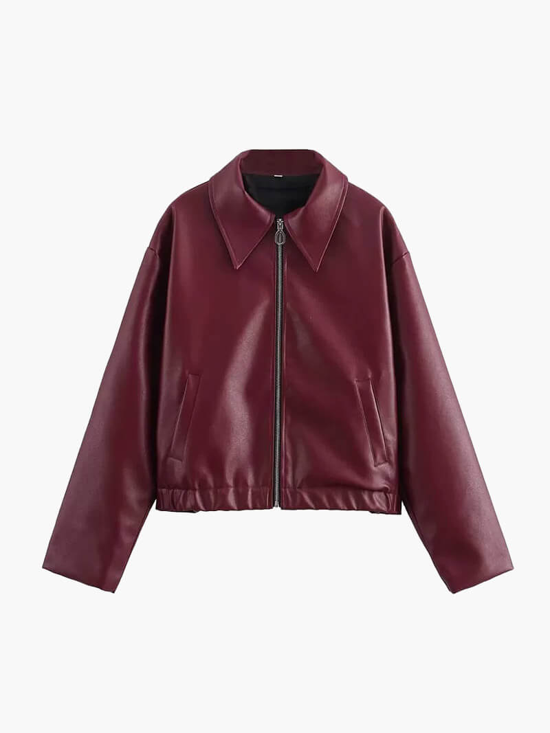 faux leather jacket for women – Sustainable Outerwear
