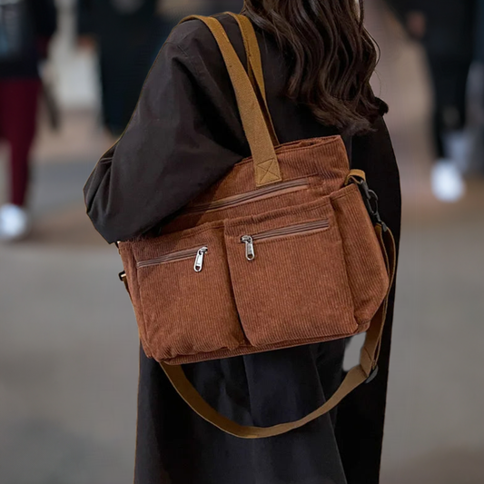 Sasha-Ribbed velvet bag